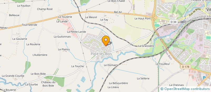 localisation de l'entreprise MONSIEUR PIERRE LE NEVE à POCE-LES-BOIS