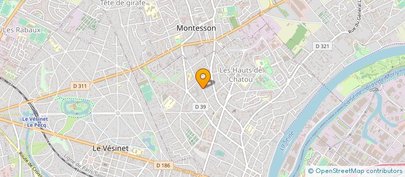 localisation de l'entreprise MONSIEUR PIERRE LE NOTRE à CHATOU