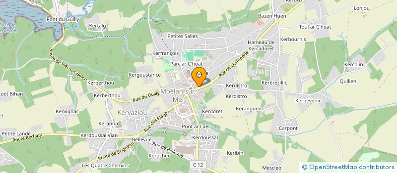 localisation de l'entreprise MONSIEUR PIERRE LE ROUX  MOELAN-SUR-MER