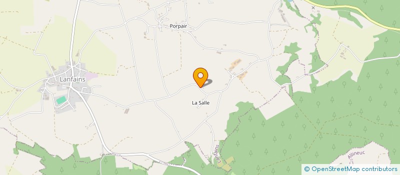 localisation de l'entreprise MONSIEUR PIERRE LE STER  LANFAINS