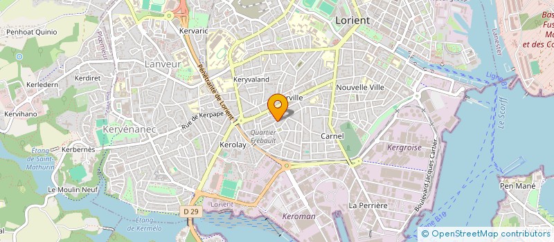 localisation de l'entreprise MONSIEUR PIERRE LE TROEDEC  LORIENT