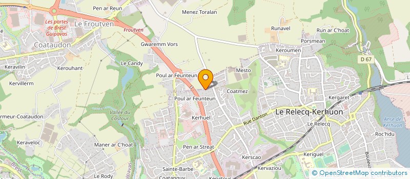 localisation de l'entreprise MONSIEUR PIERRE LE VAILLANT à LE RELECQ-KERHUON
