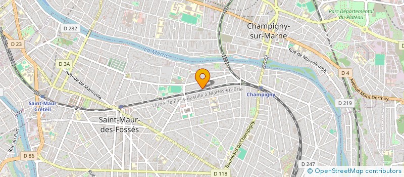 localisation de l'entreprise MONSIEUR PIERRE LEBARD  SAINT-MAUR-DES-FOSSES