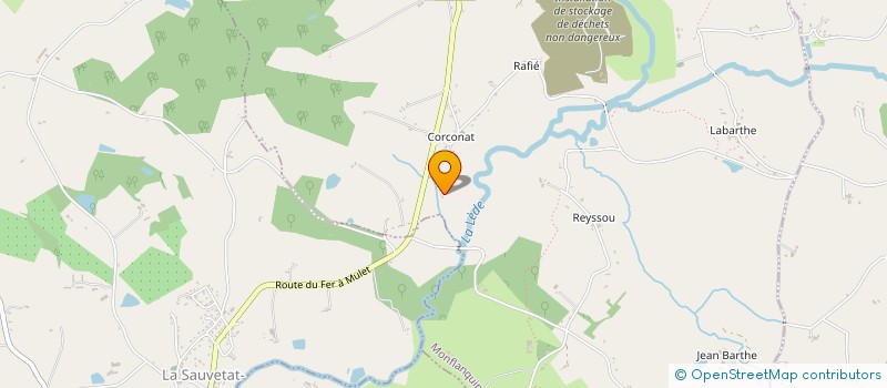 localisation de l'entreprise MONSIEUR PIERRE LEBE  MONFLANQUIN