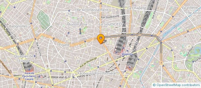 localisation de l'entreprise MONSIEUR PIERRE LEBEAU  PARIS