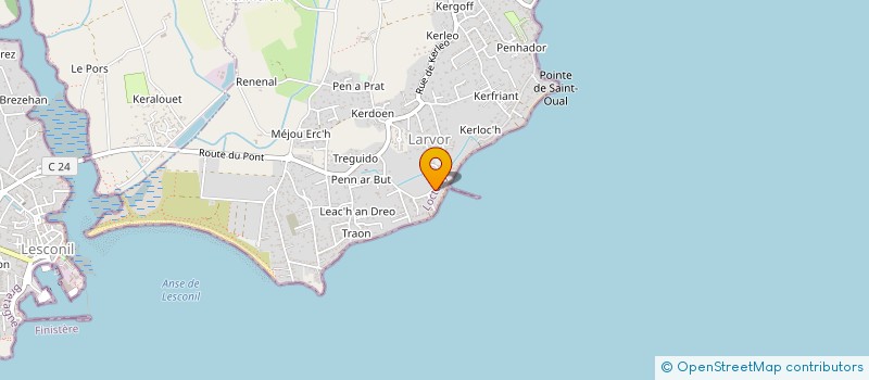 localisation de l'entreprise MONSIEUR PIERRE LEBLANC  LOCTUDY