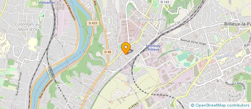 localisation de l'entreprise MONSIEUR PIERRE LEBLOND-LANDRIER  SATHONAY-CAMP