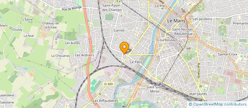 localisation de l'entreprise MONSIEUR PIERRE LEBON à LE MANS