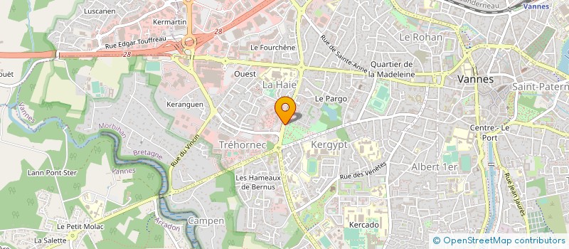 localisation de l'entreprise MONSIEUR PIERRE LEBRET à VANNES