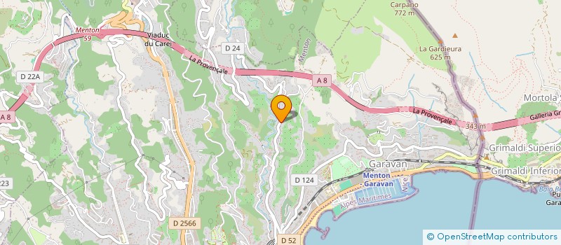 localisation de l'entreprise MONSIEUR PIERRE LEBRUN  MENTON