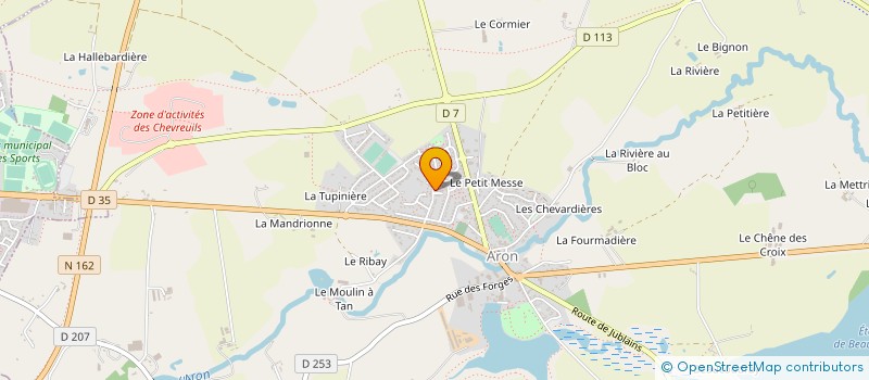 localisation de l'entreprise MONSIEUR PIERRE LECOMTE  ARON