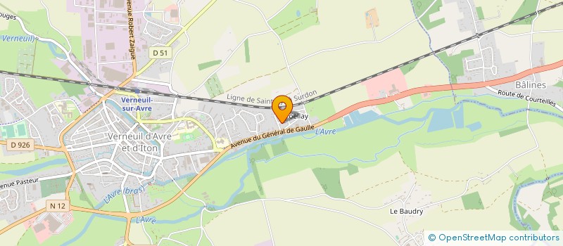 localisation de l'entreprise MONSIEUR PIERRE LECOMTE  VERNEUIL D'AVRE ET D'ITON