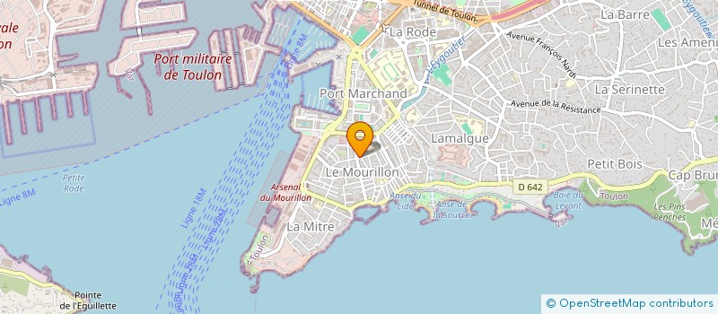 localisation de l'entreprise MONSIEUR PIERRE LEDARD  TOULON