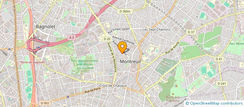localisation de l'entreprise MONSIEUR PIERRE LEDONCHE à MONTREUIL