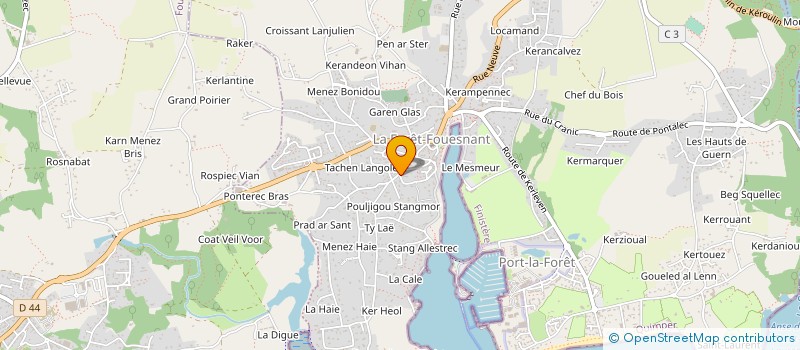 localisation de l'entreprise MONSIEUR PIERRE LEDROIT  LA FORET-FOUESNANT