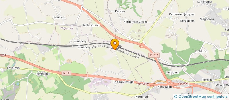 localisation de l'entreprise MONSIEUR PIERRE LEDRU  TREGLAMUS