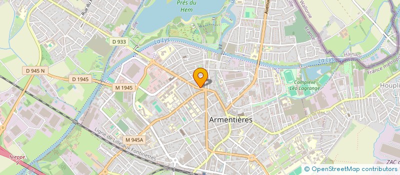 localisation de l'entreprise MONSIEUR PIERRE LEFEBVRE  ARMENTIERES