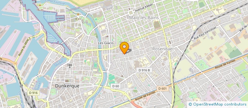 localisation de l'entreprise MONSIEUR PIERRE LEFEBVRE à DUNKERQUE