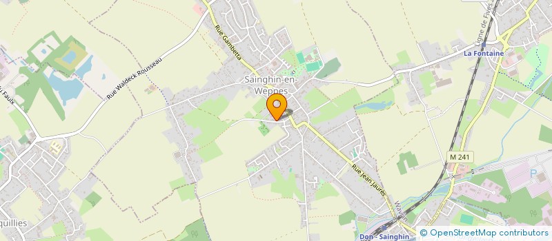 localisation de l'entreprise MONSIEUR PIERRE LEFEBVRE à SAINGHIN-EN-WEPPES