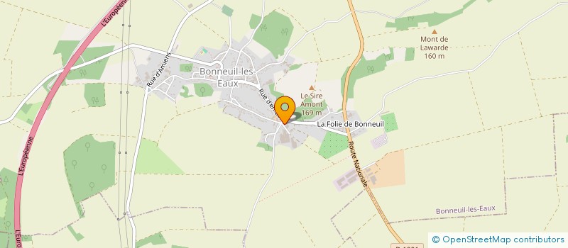 localisation de l'entreprise MONSIEUR PIERRE LEFEVRE  BONNEUIL-LES-EAUX