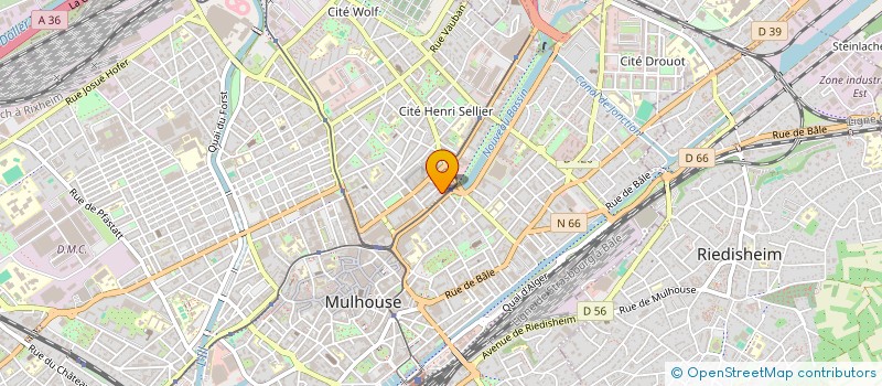 localisation de l'entreprise MONSIEUR PIERRE LEFEVRE  MULHOUSE