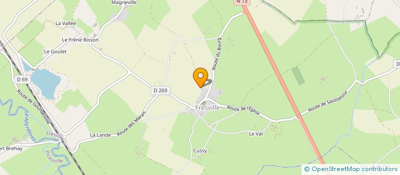 localisation de l'entreprise MONSIEUR PIERRE LEFLAMBE  FRESVILLE