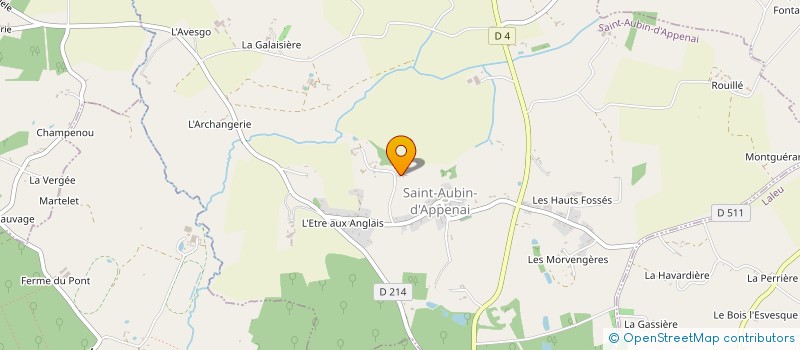 localisation de l'entreprise MONSIEUR PIERRE LEGENTIL à SAINT-AUBIN-D'APPENAI