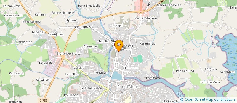 localisation de l'entreprise MONSIEUR PIERRE LEGER  PONT-L'ABBE