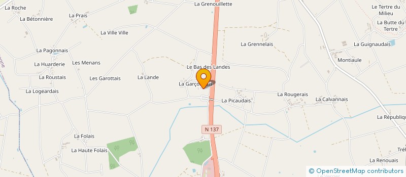 localisation de l'entreprise MONSIEUR PIERRE LEGRAND  BAIN-DE-BRETAGNE