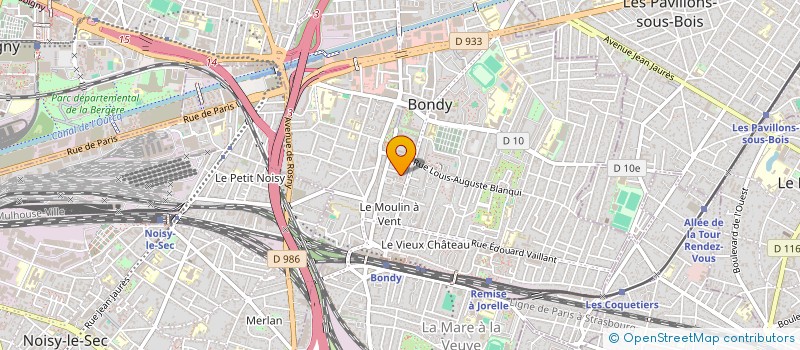 localisation de l'entreprise MONSIEUR PIERRE LEHOULIER à BONDY