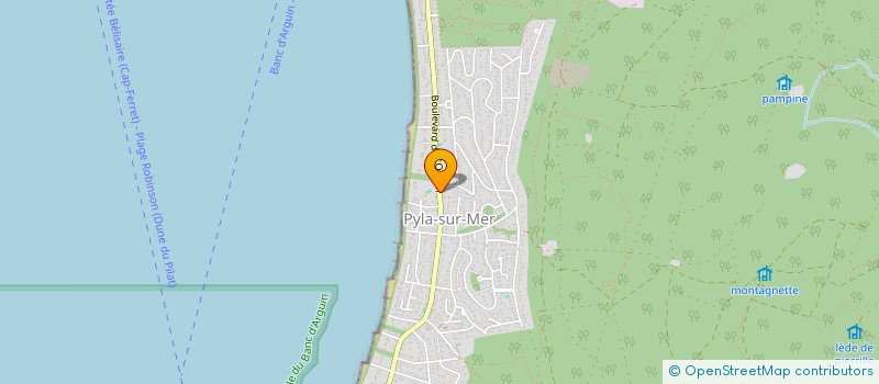 localisation de l'entreprise MONSIEUR PIERRE LEJEUNE à LA TESTE-DE-BUCH