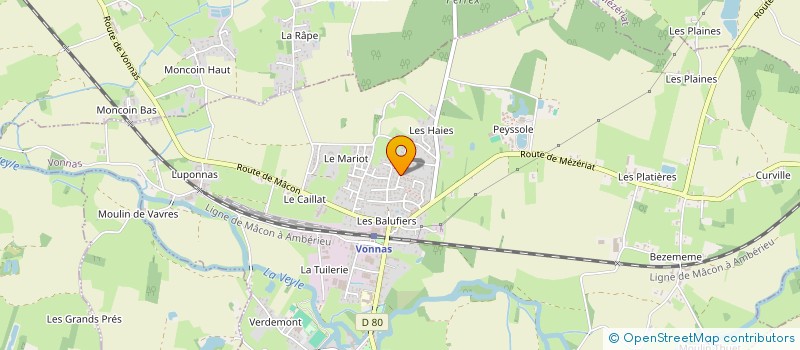 localisation de l'entreprise MONSIEUR PIERRE LELEU à VONNAS