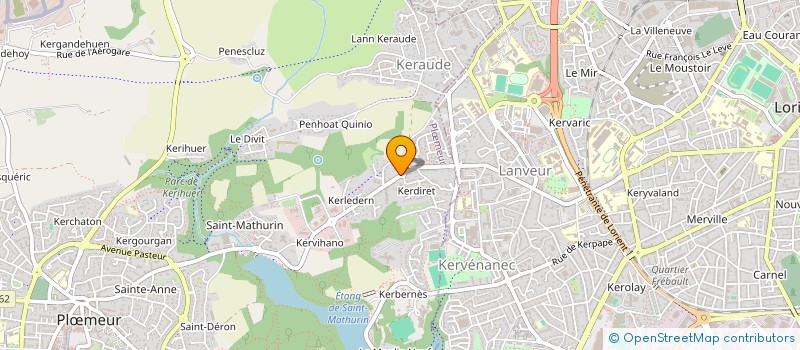 localisation de l'entreprise MONSIEUR PIERRE LELIEVRE  PLOEMEUR