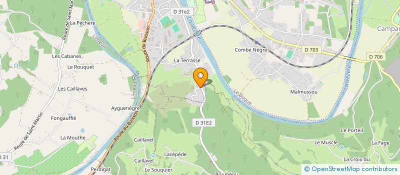 localisation de l'entreprise MONSIEUR PIERRE LELU  LE BUGUE