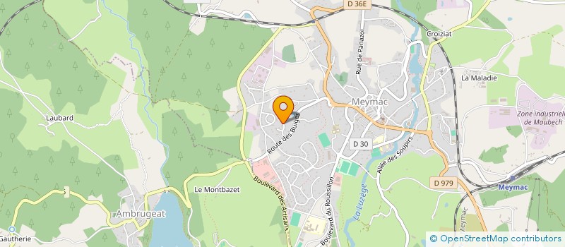 localisation de l'entreprise MONSIEUR PIERRE LEMAITRE  MEYMAC