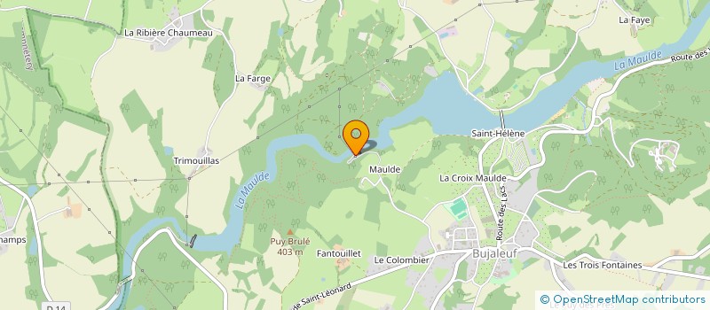 localisation de l'entreprise MONSIEUR PIERRE LEMAN  BUJALEUF