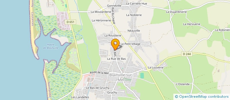 localisation de l'entreprise MONSIEUR PIERRE LEMARESQUIER à BLAINVILLE-SUR-MER