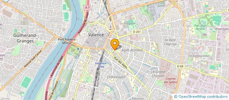 localisation de l'entreprise MONSIEUR PIERRE LEMARIEY à VALENCE