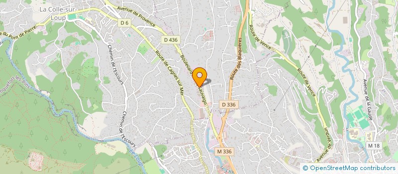 localisation de l'entreprise MONSIEUR PIERRE LEMBO  LA COLLE-SUR-LOUP