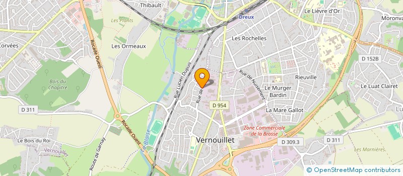 localisation de l'entreprise MONSIEUR PIERRE LENEUF à VERNOUILLET