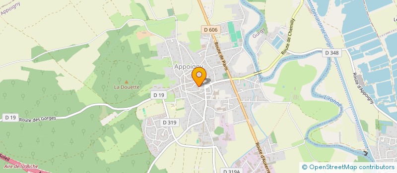 localisation de l'entreprise MONSIEUR PIERRE LENIAU à APPOIGNY