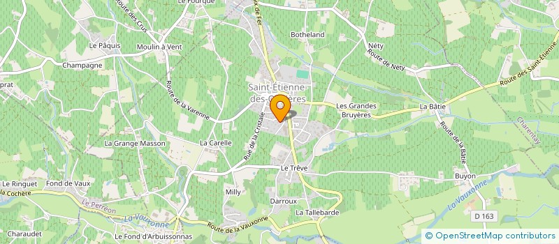 localisation de l'entreprise MONSIEUR PIERRE LEONCE DANIEL GRENIER à SAINT-ETIENNE-DES-OULLIERES