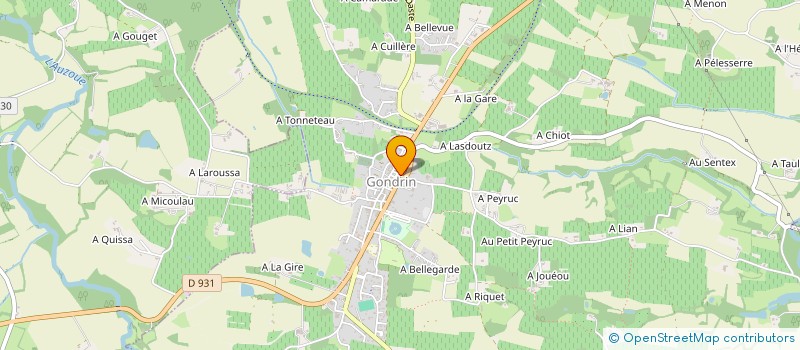 localisation de l'entreprise MONSIEUR PIERRE LEPINEY à GONDRIN