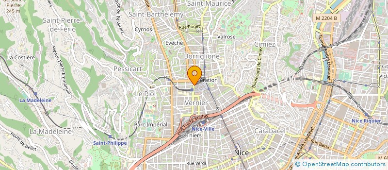 localisation de l'entreprise MONSIEUR PIERRE LEPRINCE  NICE