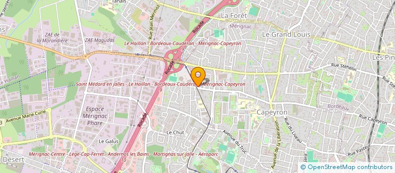 localisation de l'entreprise MONSIEUR PIERRE LEROY à MERIGNAC