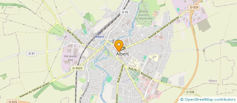 localisation de l'entreprise MONSIEUR PIERRE LEROY  ALBERT