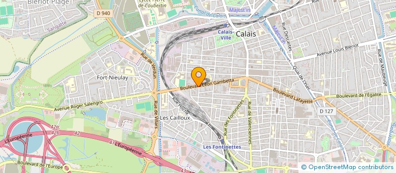 localisation de l'entreprise MONSIEUR PIERRE LEROY  CALAIS