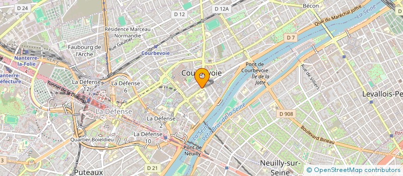 localisation de l'entreprise MONSIEUR PIERRE LEROY à COURBEVOIE