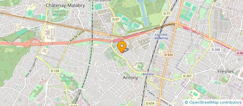 localisation de l'entreprise MONSIEUR PIERRE LESAGE à ANTONY