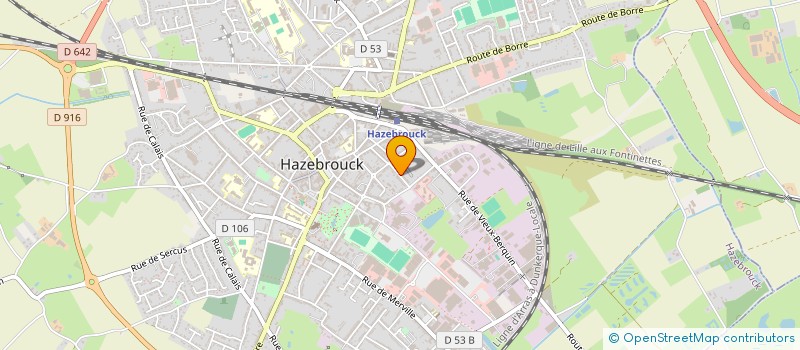 localisation de l'entreprise MONSIEUR PIERRE LESAGE  HAZEBROUCK